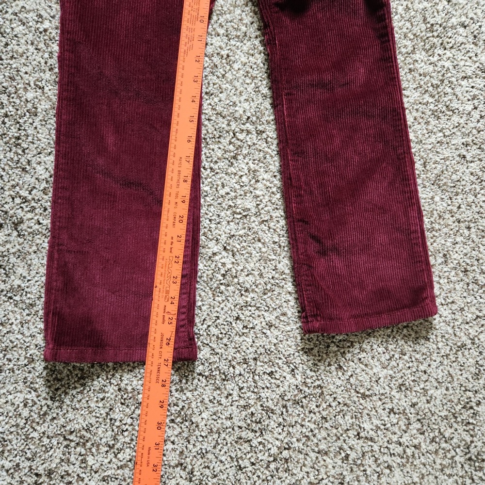 Universal Thread Ankle Bootcut Corduroy Pants size 00 Burgundy Stretch New NWT - Picture 8 of 8